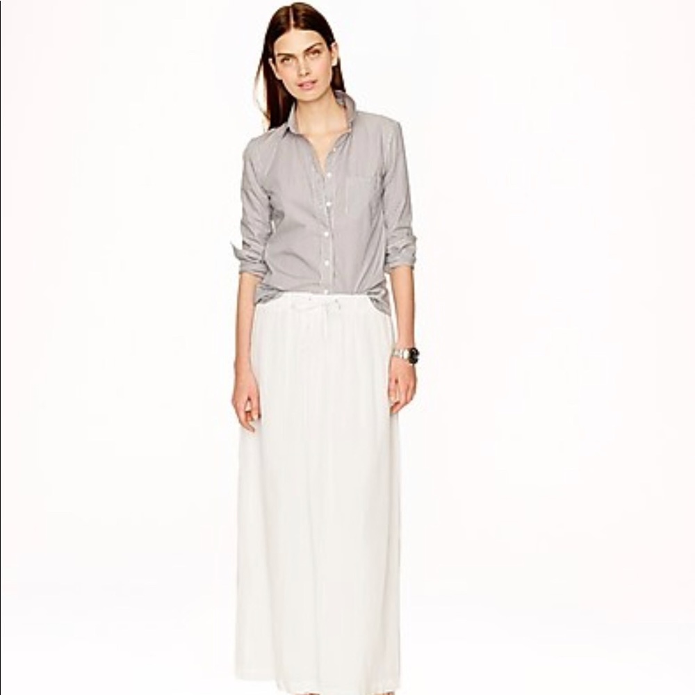 J CREW GAUZE MAXI SKIRT